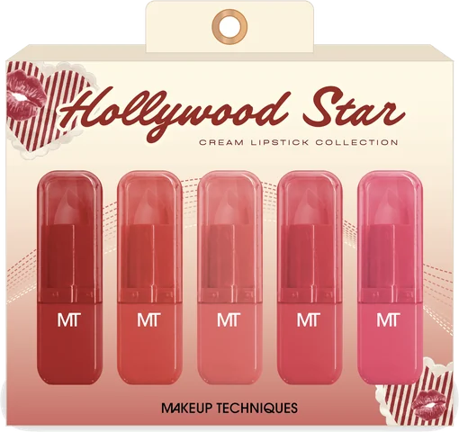 Makeup Techniques Hollywood Star Cream Lipstick Collection