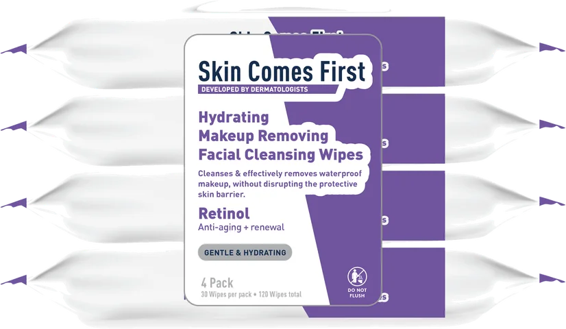 Skin Comes First Retinol Cleansing Wipes